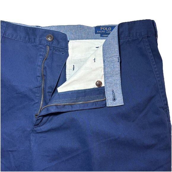 Polo Ralph Lauren Mens Big & Tall 50B Navy Classic Fit 10" Shorts 100% Cotton - Picture 5 of 9